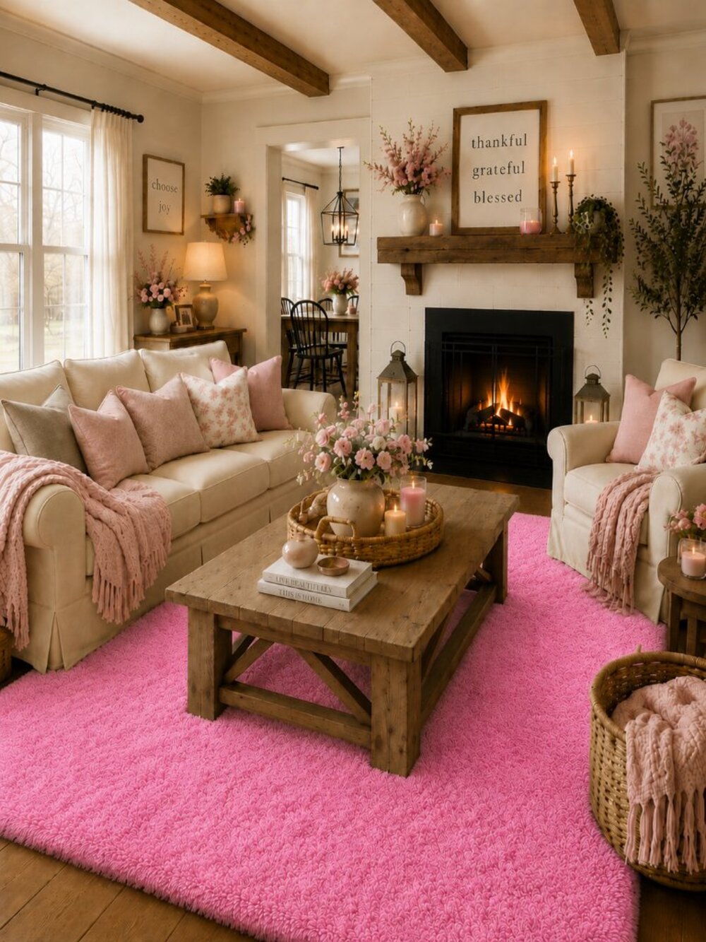 Pink Aesthetic Rug - Luxury Baby Ballerina Pink Area Rug Carpet - Size 4x6 - Picture 2 of 6
